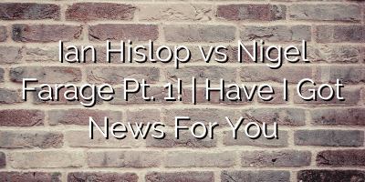 Ian Hislop vs Nigel Farage Pt. 1! | Have I Got News For You